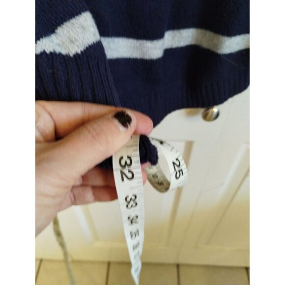 Free For All blue and white strip sweater - Picture 4 of 5
